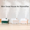 QB2020-008-G1 Mini Snow House Air Humidifier USB Bedroom Christmas Humidifier(Green)