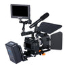 YELANGU YLG0905A Camera Video Cage Handle Stabilizer for Sony A6000/A6300/A6400/A6500(Black)