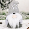 Christmas Ornament Five-Pointed Star Forester Doll Santa Claus Ornament(Grey Hat)