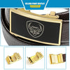Men Casual Cow Leather Belt Waistband with Buckle Head, Length: 120cm(Black)