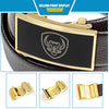 Men Casual Cow Leather Belt Waistband with Buckle Head, Length: 130cm(Black)