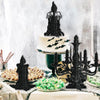 6pcs /Set Halloween Decoration 3D Candlestick Ornament Haunted House Table Arrangement Ghost Festival Supplies