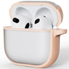For AirPods 4 Skin Feel Series TPU Hybrid PC Case(Light Desert Gold)