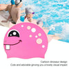 Children Cartoon Dinosaur Comfortable Silicone Swimming Cap(Green1)