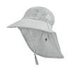 1039 Summer Children Fisherman Hat Large Brim Shawl Sun Hat(Light Grey)