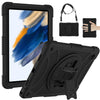 For Samsung Galaxy Tab A8 10.5 2021 Rotary Grab Silicone + PC Tablet Case(Black)