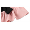 Summer Girls Cotton Sleeveless Backless Bow-knot Pleated Dress, Kid Size:100cm(Wine Red)