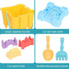 13pcs /Set Outdoor Castle Beach Toy Bucket Child Play House Cartoon Play Sand Dredging Tool(Yellow)