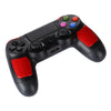 Wireless Bluetooth Diamond Texture Shock Touch Plate Game Handle Controller with Smart Indicator for Sony PS4(Red)