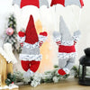 Faceless Skydiving Santa Claus Christmas Window Hanging Decorations(Red Hat)
