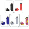 700ml Outdoor Silicone Folding Water Cup Telescopic Water Bottle Travel Drinking Cup With Carabiner(Black)