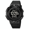 SKMEI 2010 Multifunctional Men 50M Waterproof Luminous Digital Wrist Watch(Black)