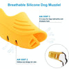 Blue Silicone Dog Muzzle, Size M - Breathable & Adjustable