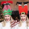 Christmas Ball Dress-Up Pants Leg Shape Hat Party Decoration Supplies(Striped)