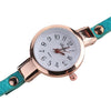 Eye Shape Gemstone Bracelet Watch for Women(Lake blue)