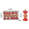 5PCS/Box Christmas Decoration Electroplating Candy Props Gift Box Props(Red)