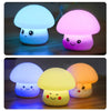 Silicone Colorful Mushroom Night Light Bedside Sleeping Table Lamp, Power source: 0.8W(Cute Mushroom)