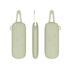 Magnetic Portable With Lanyard Sunglasses Protective Case Silicone Eyeglasses Storage Bag(Light Green)