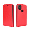 For Alcatel 3X 2020 R64 Texture Single Vertical Flip Leather Protective Case with Card Slots & Photo Frame(Red)