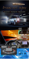 5.5" OBD2 HUD Head-Up Display Car Speedometer - Black