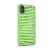 For iPhone XS Max High Transparency TPU Hybrid PC Airbag Phone Case(Transparent Green)