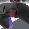 For PS4 Dazzle Color Light Wireless Bluetooth Grip(Black)