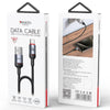 Yesido CA129C 18W 3A USB to USB-C / Type-C Charging Data Cable, Length: 1.2m(Black)