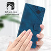 For Asus ROG Phone 8 Skin Feel Embossed Leather Phone Case(Blue)