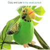 Plush Toy Parrots Recording Talking Parrots Will Twist the Fan Wings Children Toys, Size:Height 18cm(Blue)