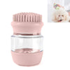Silicone Pet Bath Brush - Pink - Cat & Dog Massage Brush