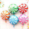 5 PCS Round Candy Lollipop Aluminum Film Balloon for Wedding Party Decoration, Size:45x45cm(Pink)