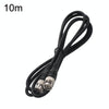 10m BNC Male to Male Coaxial Cable - 48 Braid Shielded