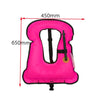 Adult Portable Snorkeling Buoyancy Inflatable Vest Life Jacket Swimming Equipment, Size:650*450mm (Purple)