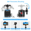 PULUZ Cold Shoe Aluminum Alloy Tripod Ball Head Adapter (Black)