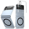For Samsung Galaxy Z Flip3 5G lce Folding Series MagSafe Integrated Clear PC Phone Case(Black)