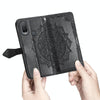For Alcatel 1L 2021 Mandala Flower Embossed Horizontal Flip Leather Case with Holder & Three Card Slots & Wallet & Lanyard(Black)