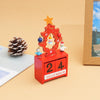 Children Toy Christmas Gift Wooden Calendar Christmas Eve Desktop Ornament, Style: Calendar Tree Red
