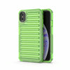 For iPhone XS Max High Transparency TPU Hybrid PC Airbag Phone Case(Transparent Green)