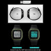 SKMEI 1278 Fashionable Outdoor 50m Waterproof Digital Watch Student Sports Wrist Watch Support 5 Group Alarm Clocks(Black)
