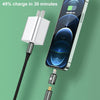 20W 8 Pin Male to USB-C / Type-C Female Straight Charging Adapter