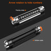 Magnetic Adsorption Design Car Shape Rotatable Luminous Car Temporary Parking Card with Phone Number(Black)