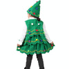 Girls Christmas Dress Christmas Tree Performance Dance Clothes, Size: 120cm(Green)