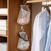 Wall Hanging Storage Bag Drying Underwear Mesh Pocket Cosmetic Storage Hanging Bag, Model: With Lace