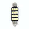 2 PCS 3.5W 250 LM 6000K 39MM 12 SMD-2835 LEDs Bicuspid Port Decoding Car Dome Lamp LED Reading Light, DC 12V(White Light)