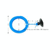10x Aquarium Fish Food Feeder | Floating Ring | Black | PVC