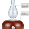 Wood Essential Oil Diffuser Aromatherapy Machine Automatic Alcohol Sprayer, Plug Specification:UK Plug(Dark Brown)
