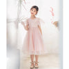 A22101 Girls Summer Star Mesh Princess Dress, Appropriate Height:170cm(Pink)