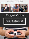 Fidget Cube Relieves Stress and Anxiety Attention Toy with Lanyard for Children and Adults, Random Color Delivery