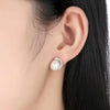 Pearl Earrings Jewelry S925 Sterling Silver Earrings