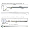 Car Repair Detection Mirror Universal Folding Telescopic Mirror Welding Chassis Inspection Mirror, Model: Silver 30mm